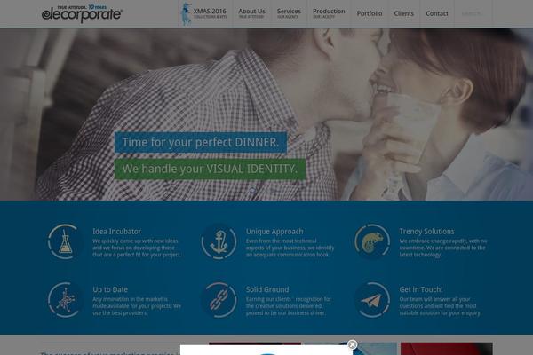 Infinite theme site design template sample