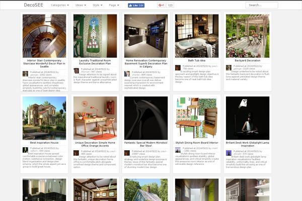 iPin theme site design template sample