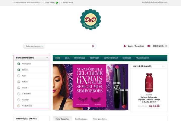 dedcosmeticos.com site used Wp_woo_gomarket