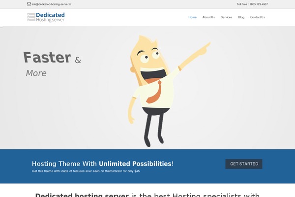 Hostme v2 theme site design template sample