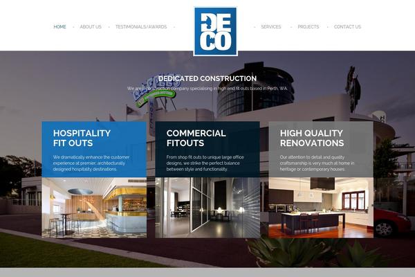Parker theme site design template sample