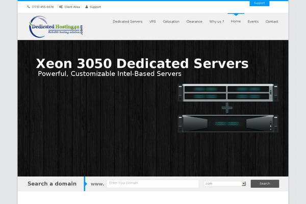Megahost theme site design template sample