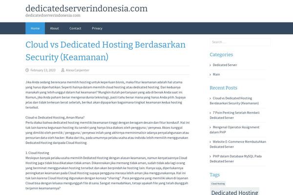 dedicatedserverindonesia.com site used FlatOn