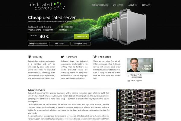 Rackhost theme site design template sample