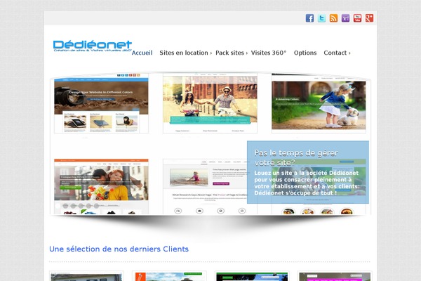 dedieonet.fr site used Andrina theme