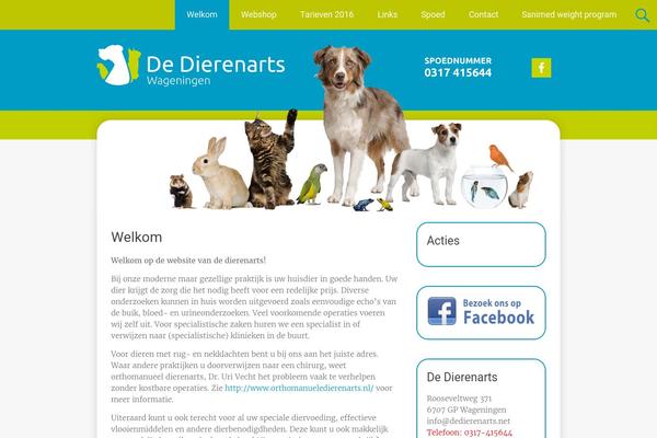 Radiate theme site design template sample