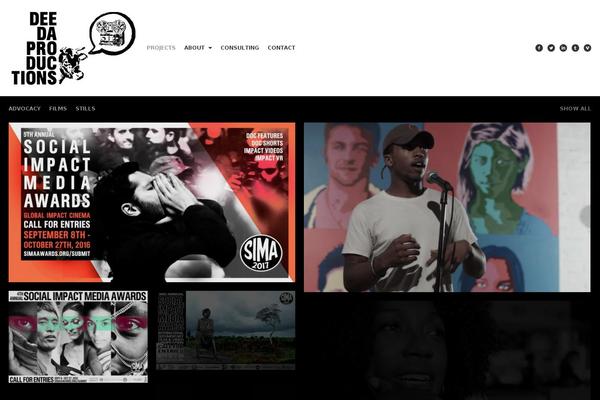 Studiofolio theme site design template sample