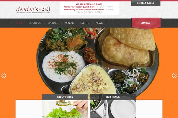 deedeerestaurant.com site used Bistro-responsive_foodie_app-theme