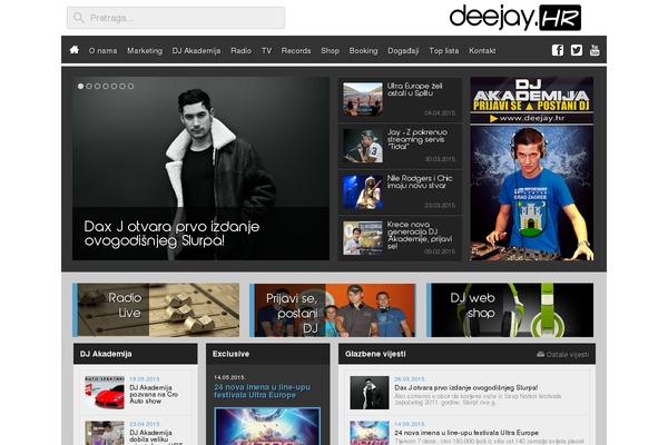 deejay.hr site used Rdj