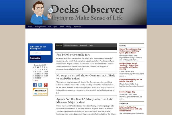 deeksobserver.com site used Newsport