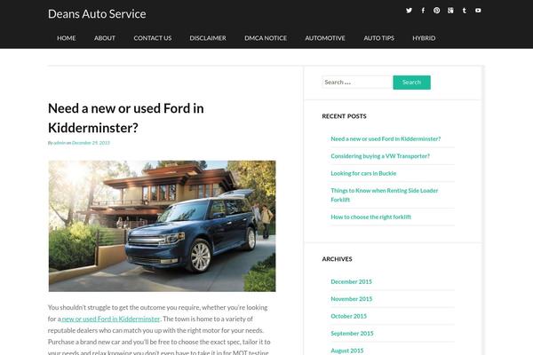 Delish theme site design template sample