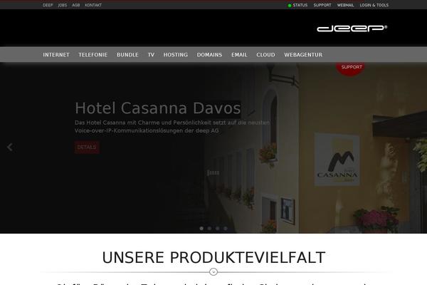 Deep theme site design template sample