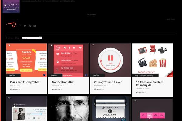 Gridly theme site design template sample