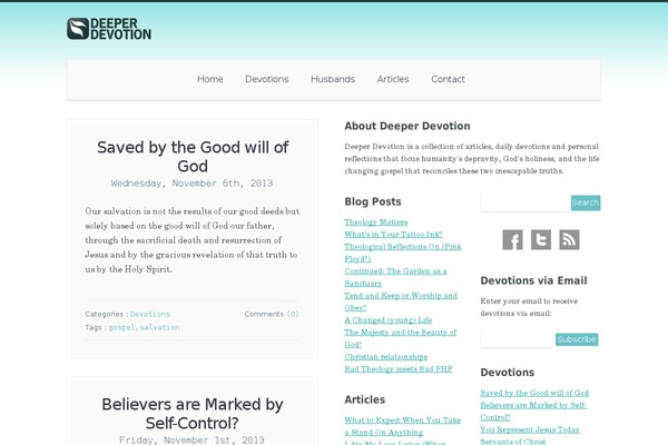 deeperdevotion.com site used Builder-attent-custom