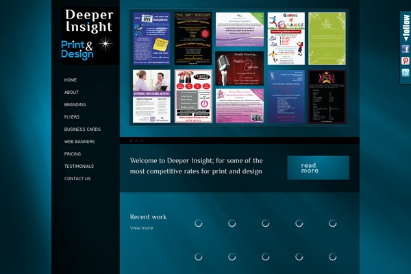 Myriad theme site design template sample