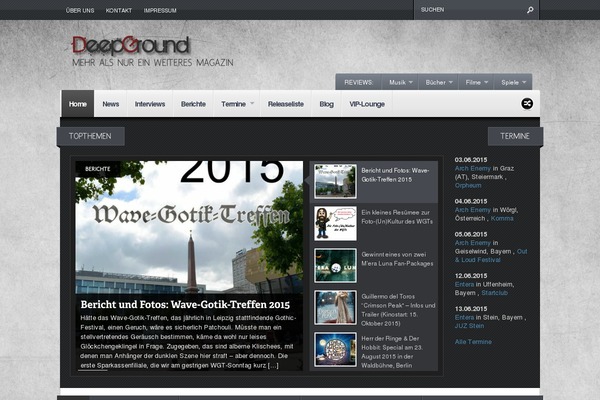 Continuum theme site design template sample