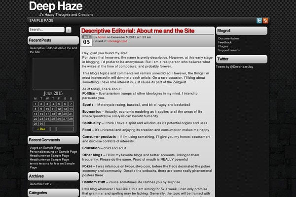 Easel theme site design template sample
