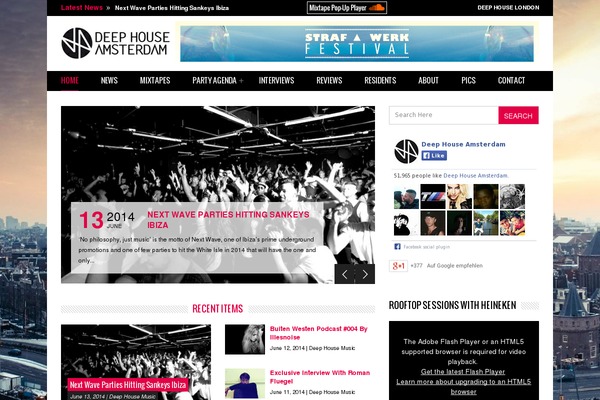 Valenti Child theme site design template sample