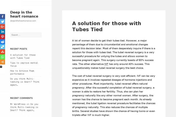 Site using Super Socializer plugin