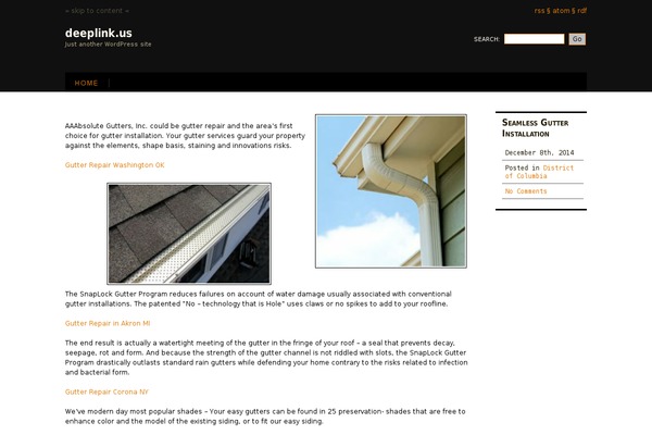 Ocular Professor theme site design template sample