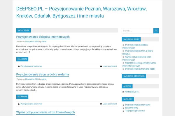 Minimal theme site design template sample