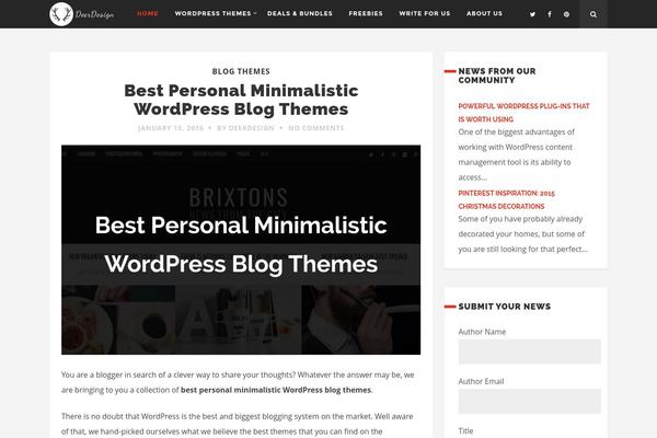 Webly theme site design template sample