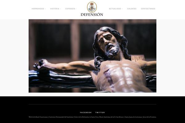 Vega theme site design template sample