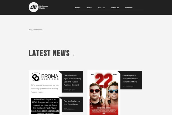 defensivemusic.co.uk site used Rhino