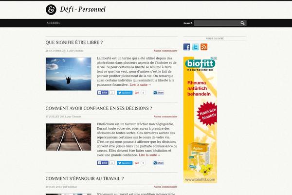 Ampersand theme site design template sample