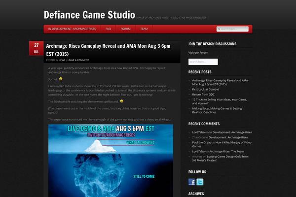 GamePress theme site design template sample
