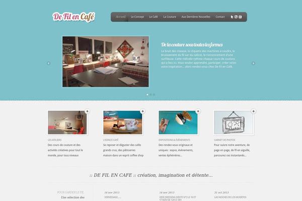 Feather theme site design template sample