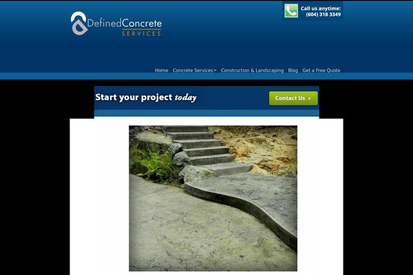 definedconcrete.com site used Defined