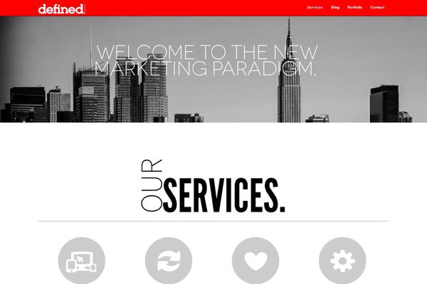 Mercurial theme site design template sample