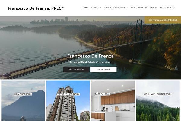 Peak theme site design template sample