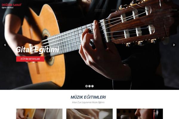 Kalium theme site design template sample