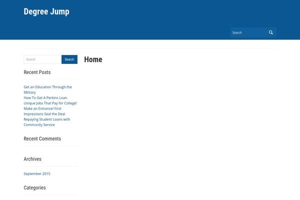 Academica theme site design template sample