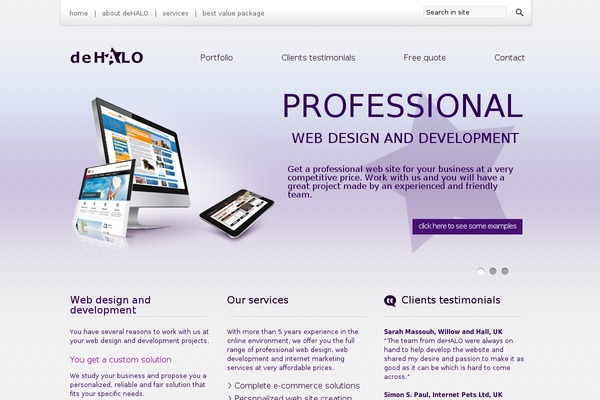 dehalo.co.uk site used Dehalo