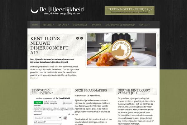 Diner theme site design template sample