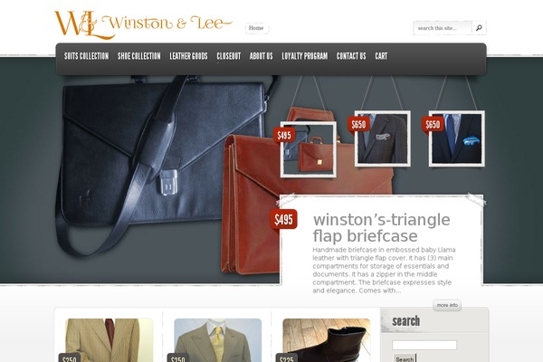 eStore theme site design template sample