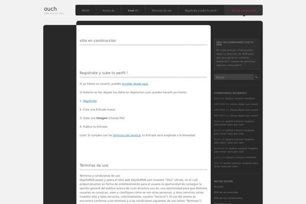 monochrome theme site design template sample
