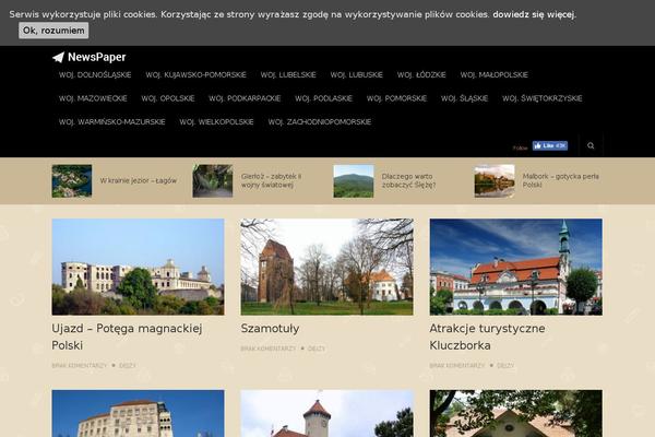 NewsPaper theme site design template sample