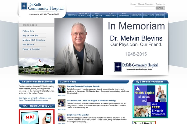 dekalbcommunityhospital.com site used Hospital