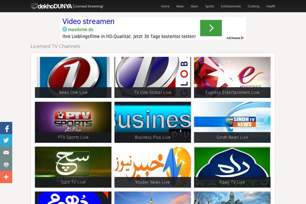 dekhodunya.com site used Material for Coders