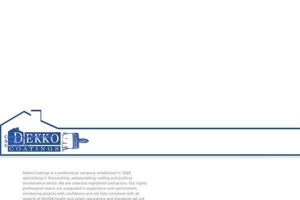 dekkocoatings.com site used The-web-machine