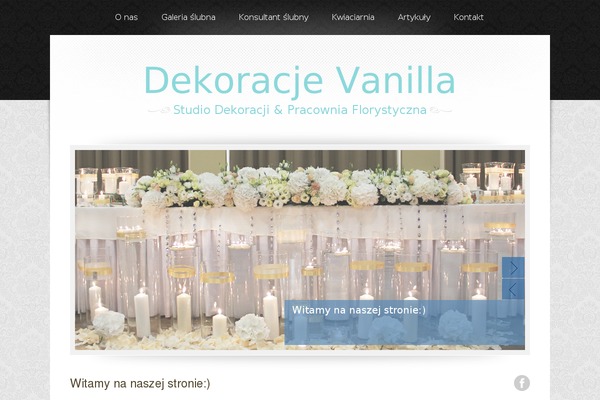 dekoracjevanilla.pl site used Vanilla