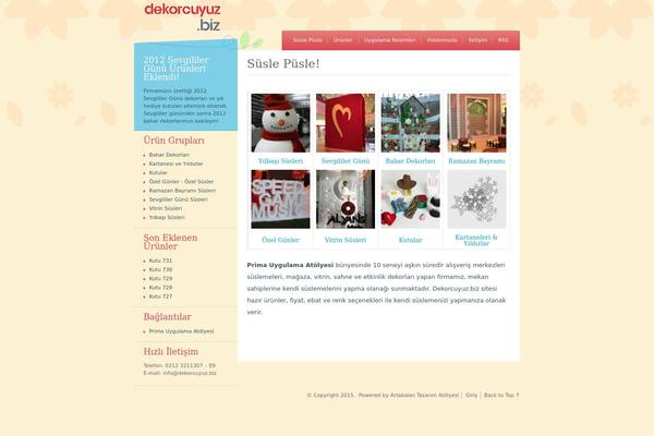 Crafty Cart theme site design template sample