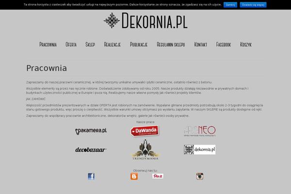 dekornia.pl site used Virtue-child