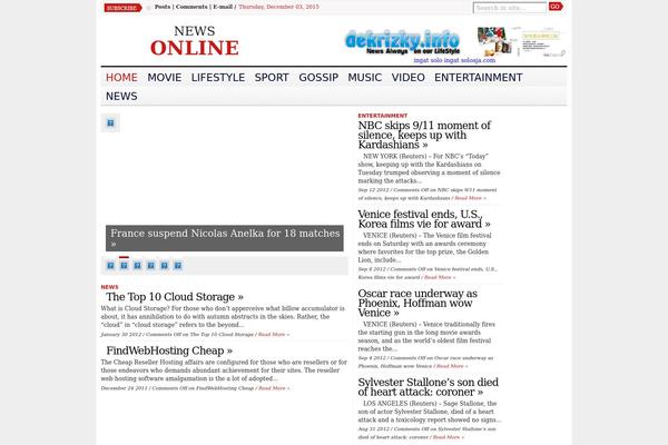 Advance Newspaper theme site design template sample