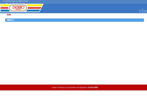 Zephyr theme site design template sample