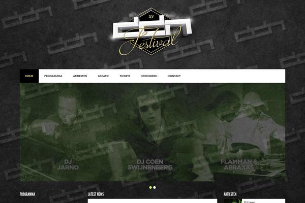 Acoustic theme site design template sample